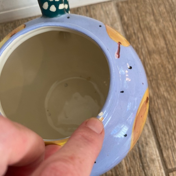 Droll Designs Abstract Painted Teapot Pear design - Picture 8 of 8